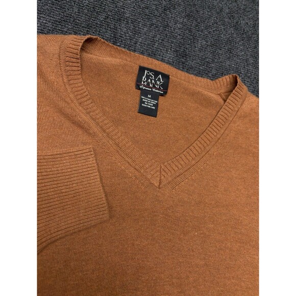 Jos. A. Bank Other - Jos A Bank Signature Collection Sweater Mens M Pima Cotton V-Neck Rust Orange